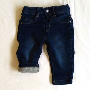 mayoral jersey-lined stretch denim jeans 2-4 months baby